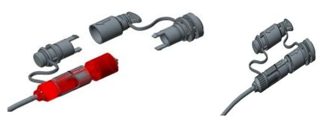 Pre-connected adapter - C