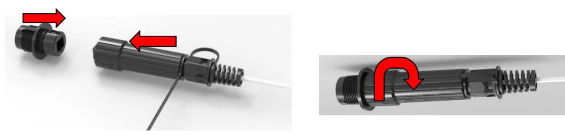 Pre-connected adapter - D