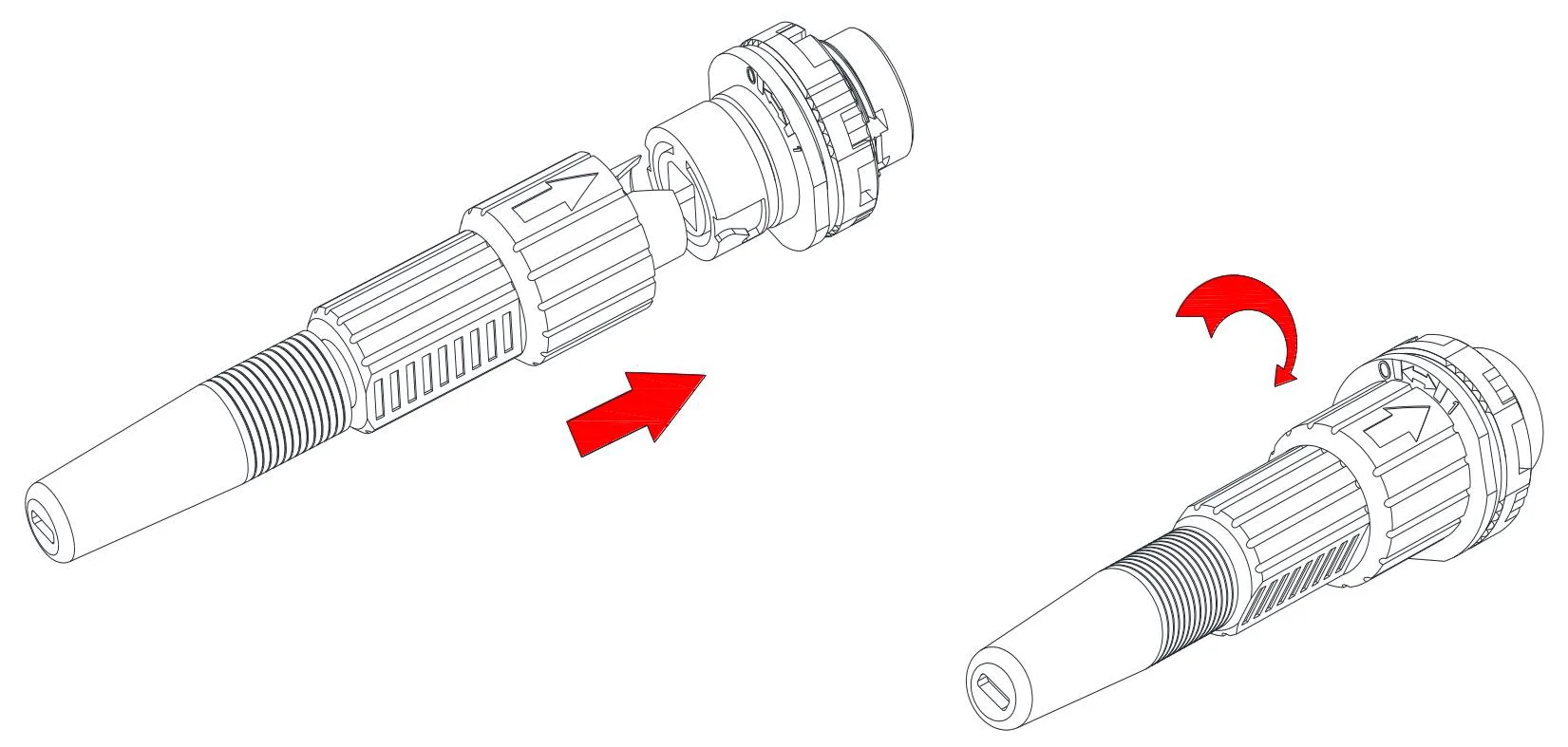 Pre-connected adapter - A（ E）