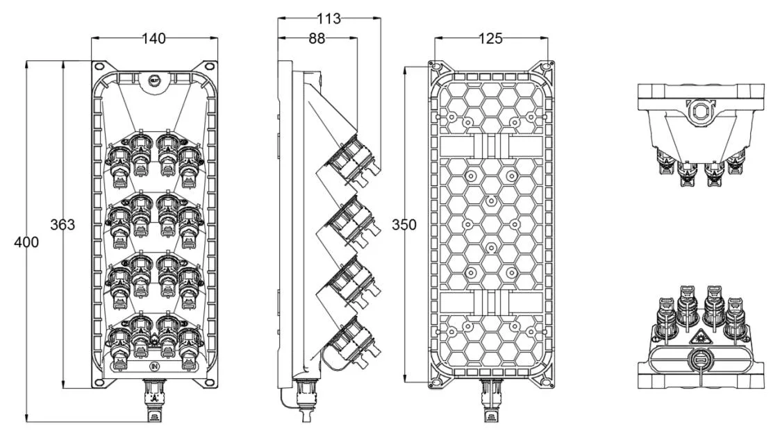 Pre-connectorized Fiber Optic Cable Distribution Box GFS-016-026C